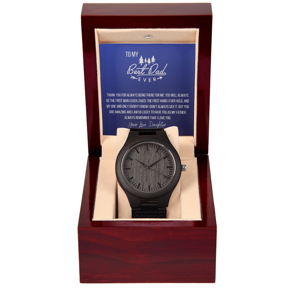 Engraved Wooden Watch - To My Son - I Will Always Love You - Love